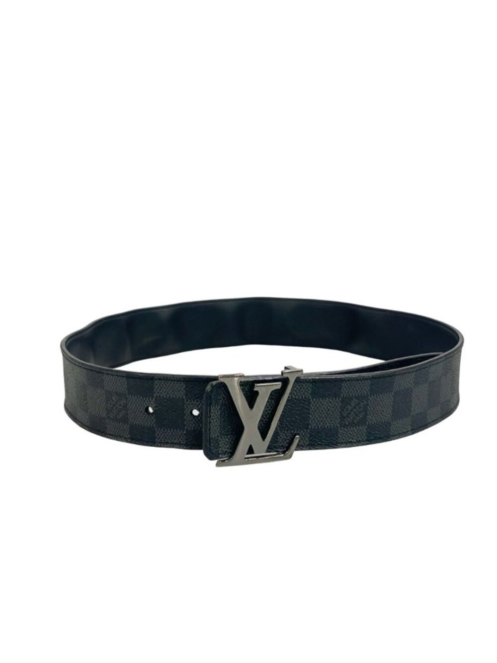 Louis Vuitton Belt Ceinture LV Initial 40 mm Riva Ciba Damier Graphite